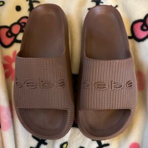 Bebe brown slides